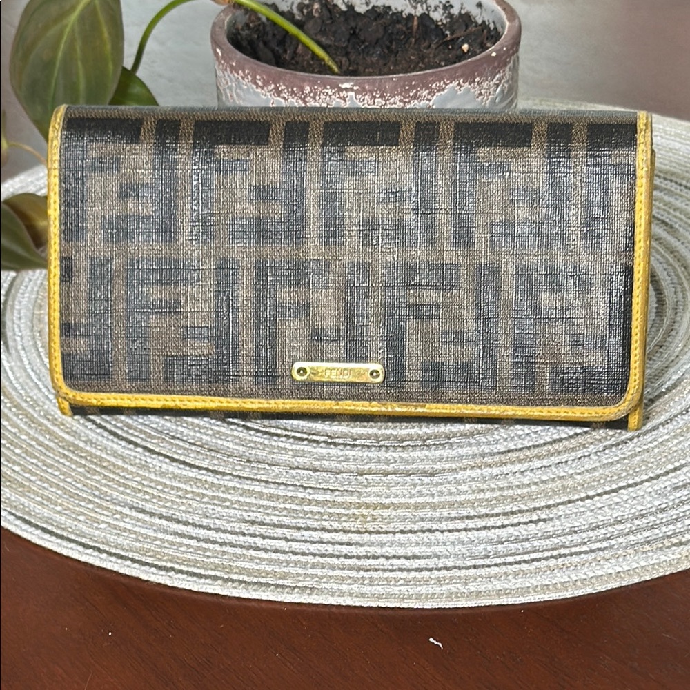 Fendi Zucca Canvas Wallet